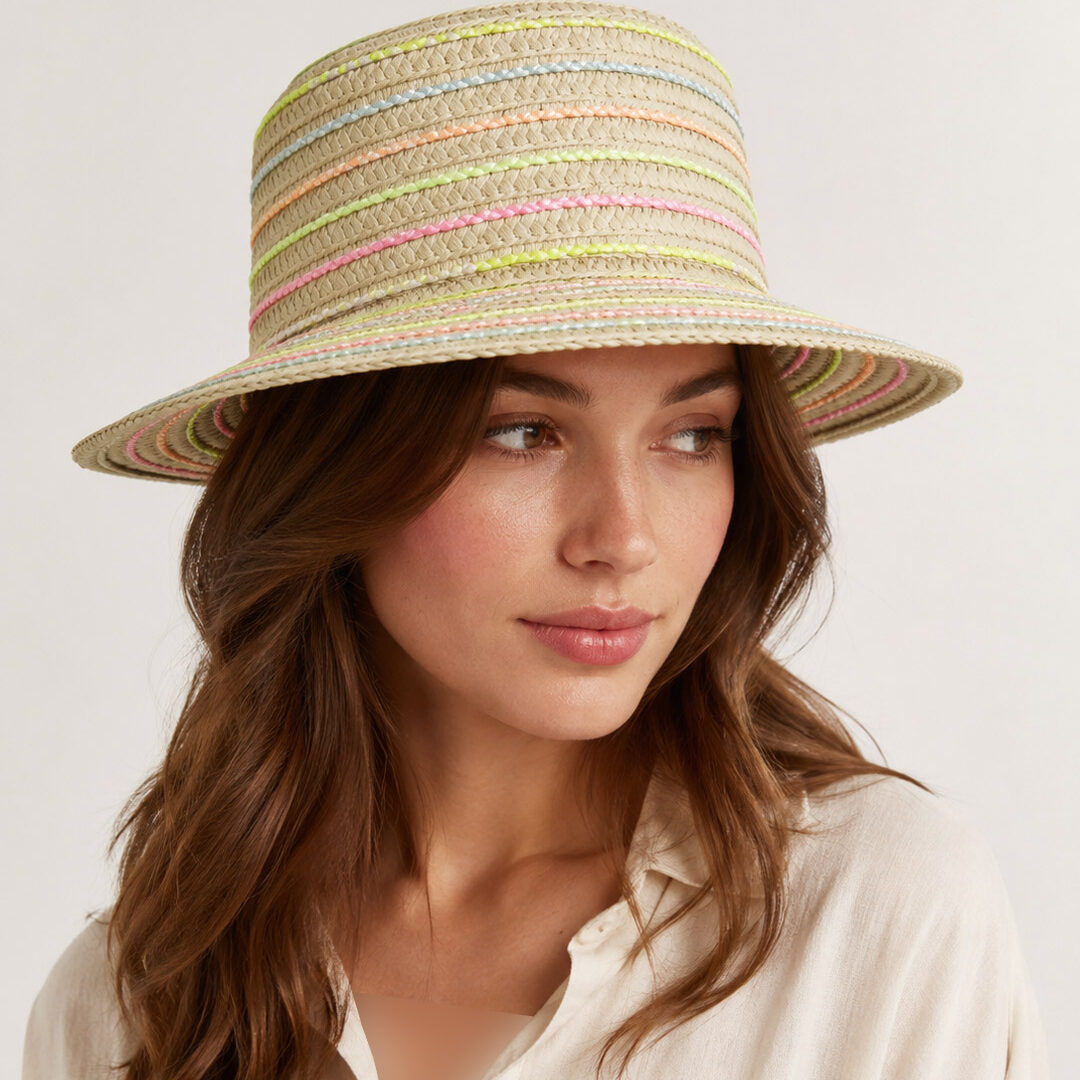 کلاه حصیری زنانه  مدل تنفسی ضد تعریق برند accessories