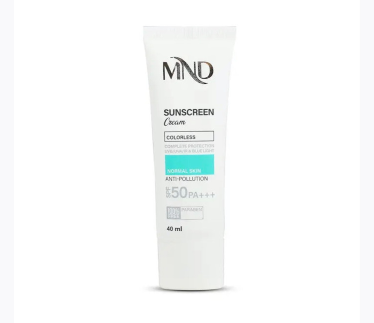 کرم ضد آفتاب با فاکتور حفاظتی 50 (SPF 50) ام ان دی مناسب پوست معمولی