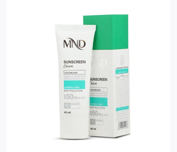 کرم ضد آفتاب با فاکتور حفاظتی 50 (SPF 50) ام ان دی مناسب پوست معمولی