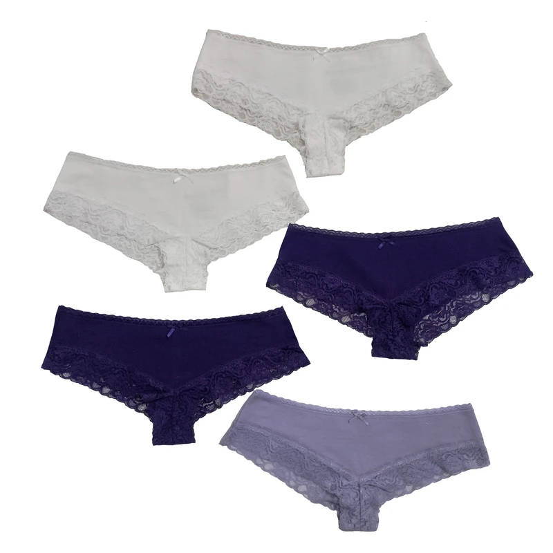 شورت زنانه اسمارا نخی پک ۵ عددی سایز 3XL