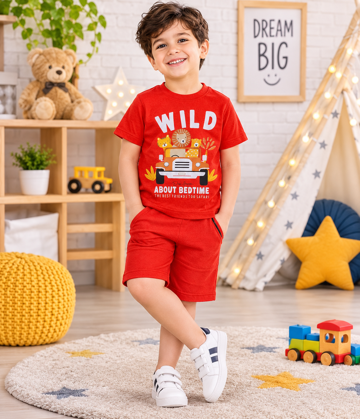 تیشرت شلوارک حیوانات سایز ۵۰