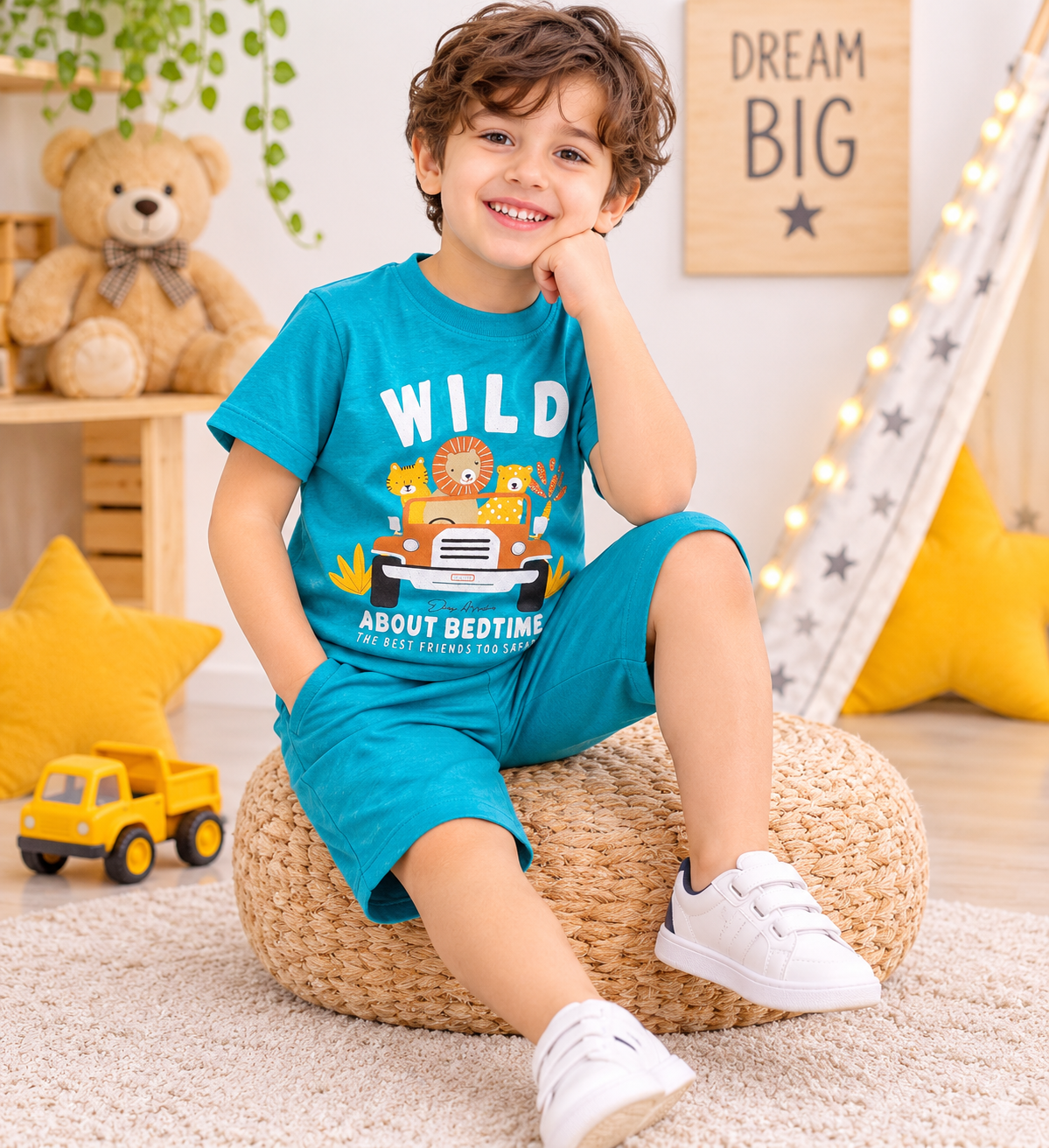 تیشرت شلوارک حیوانات سایز ۴۰